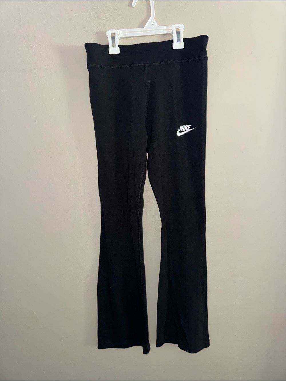 Nike Black Flare Logo Leggings for Kids
